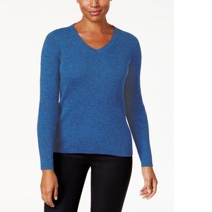 Karen Scott Womens Petite Cotton Ribbed 